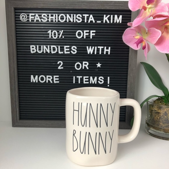 😍NEW Rae Dunn HUNNY BUNNY Mug - Picture 4 of 9